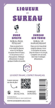 Liqueur de Sureau Dose de France – 70 cl – 18 %
